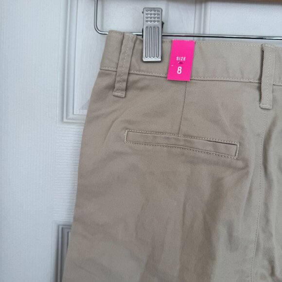 NWT The Children's Place Girls, Sandy Khaki Uniform Bermuda Shorts, Size 8 - Picture 8 of 12